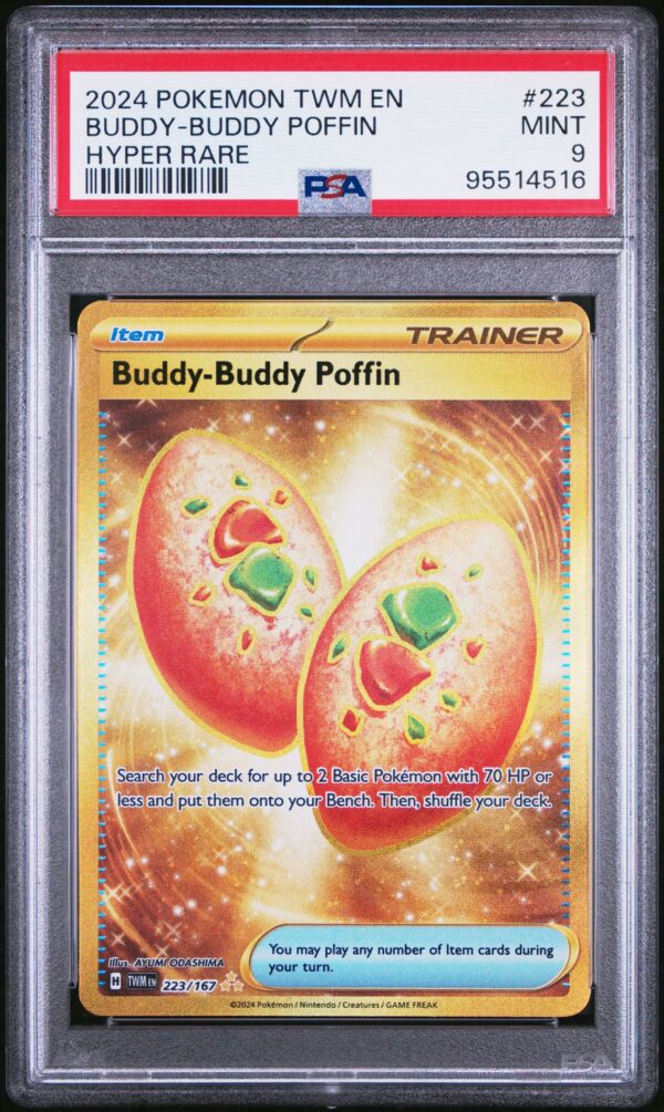 2024 POKEMON TWM EN-TWILIGHT MASQUERADE 223 BUDDY-BUDDY POFFIN HYPER RARE