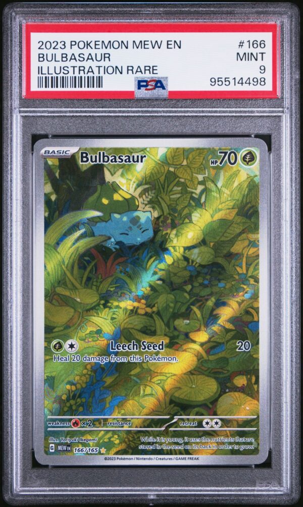 2023 POKEMON MEW EN-151 166 BULBASAUR ILLUSTRATION RARE