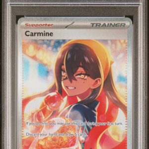 Year 2024 Brand POKEMON TWM EN-TWILIGHT MASQUERADE Sport TCG Cards Card Number 217 Player CARMINE Variety/Pedigree SPECIAL ILLUSTRATION RARE Grade GEM MT 10