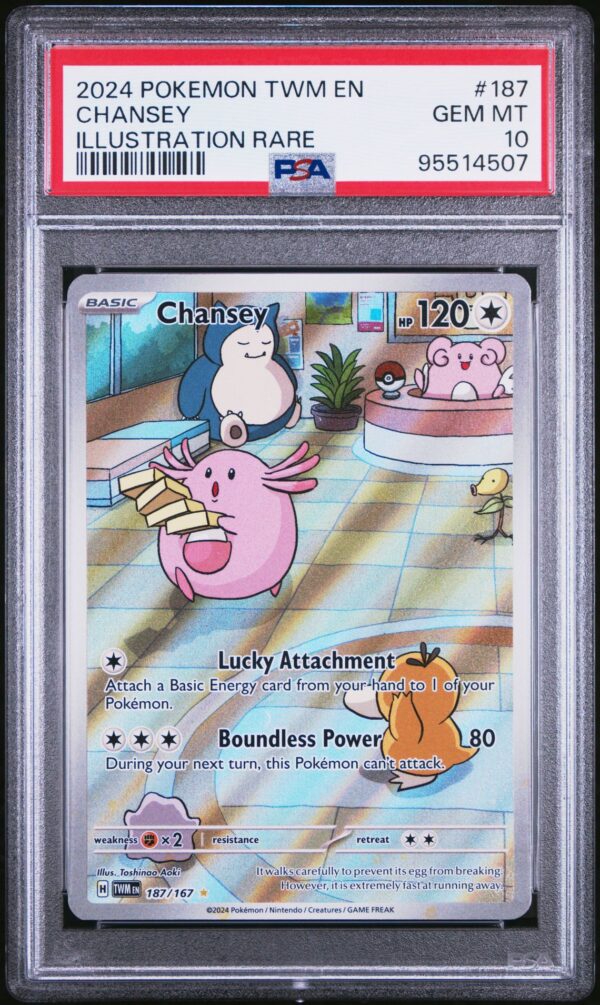 2024 POKEMON TWM EN-TWILIGHT MASQUERADE 187 CHANSEY ILLUSTRATION RARE