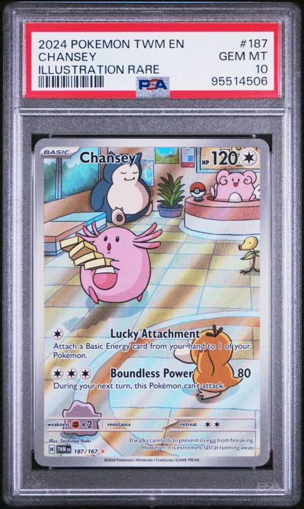 2024 POKEMON TWM EN-TWILIGHT MASQUERADE 187 CHANSEY ILLUSTRATION RARE