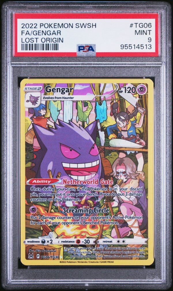 2022 POKEMON SWORD & SHIELD LOST ORIGIN TG06 FULL ART/GENGAR