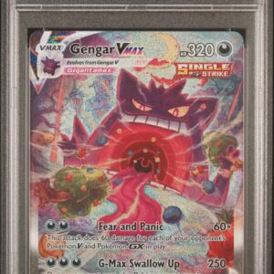 Year 2021 Brand POKEMON SWORD & SHIELD FUSION STRIKE Sport TCG Cards Card Number 271 Player FA/GENGAR VMAX Variety/Pedigree FUSION STRIKE-SECRET Grade GEM MT 10