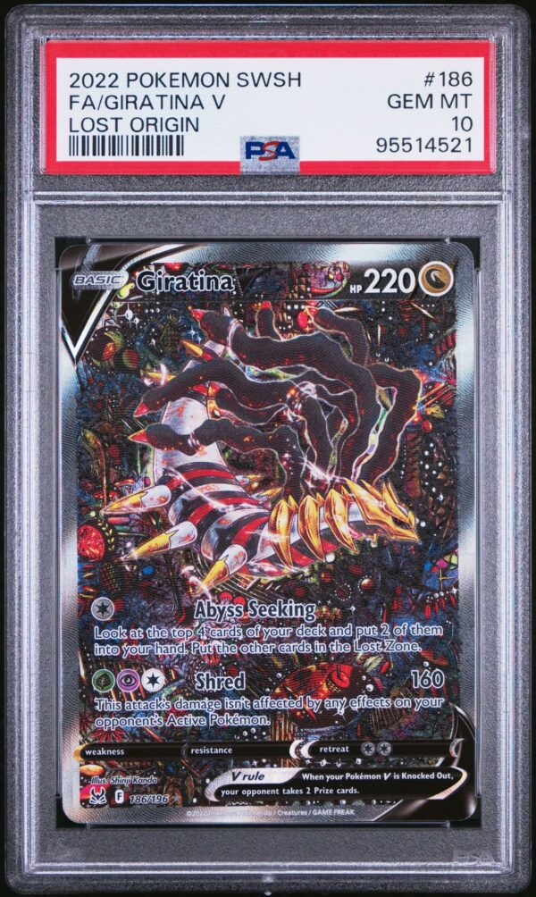 2022 POKEMON SWORD & SHIELD LOST ORIGIN 186 FULL ART/GIRATINA V