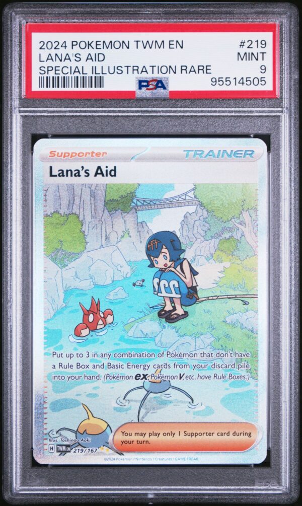 2024 POKEMON TWM EN-TWILIGHT MASQUERADE 219 LANA'S AID SPECIAL ILLUSTRATION RARE