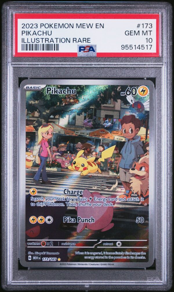 2023 POKEMON MEW EN-151 173 PIKACHU ILLUSTRATION RARE