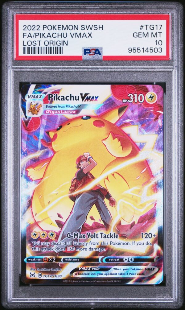 2022 POKEMON SWORD & SHIELD LOST ORIGIN TG17 FULL ART/PIKACHU VMAX