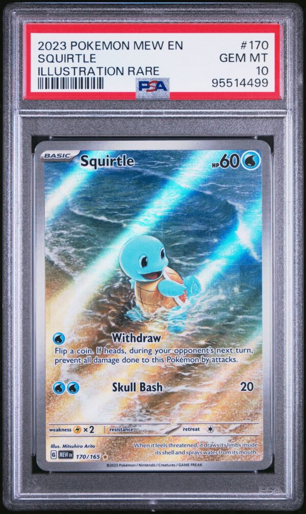 2023 POKEMON MEW EN-151 170 SQUIRTLE ILLUSTRATION RARE